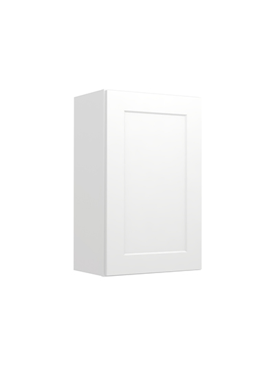 Shaker White W1830 Single Door Wall Closed