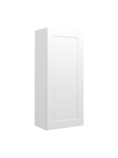 Shaker White W1842 Single Door Wall Closed