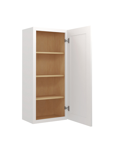 WS-W1842: Shaker White 18″ Single Door 42″ High Wall Cabinet