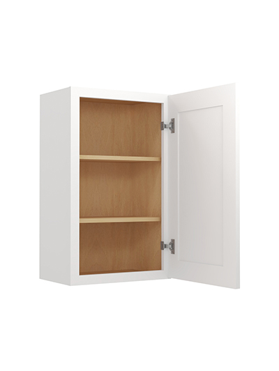 WS-W2130: Shaker White 21″ Single Door 30″ High Wall Cabinet