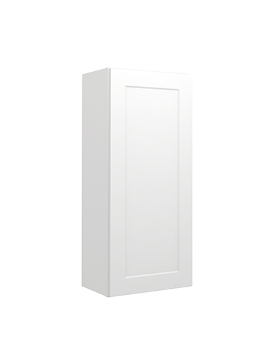 Shaker White W2142 Single Door Wall Closed
