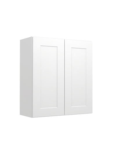 Shaker White W2730 Wall Cabinet Closed