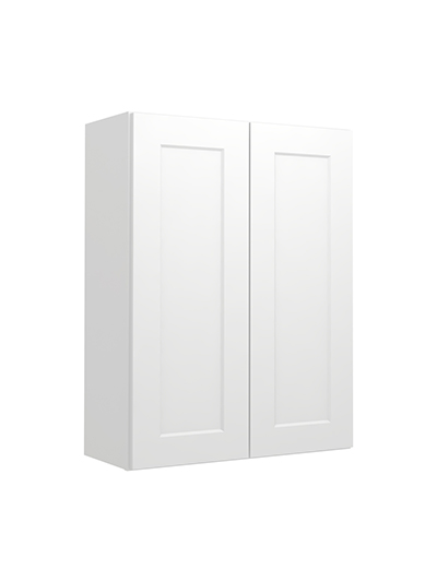 Shaker White W2736 Wall Cabinet Closed