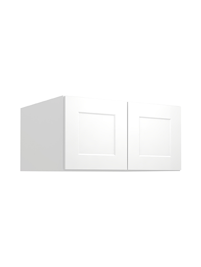 Shaker White W301524 Wall Refrigerator Cabinet Closed