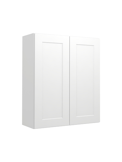 Shaker White W3036 Wall Cabinet Closed