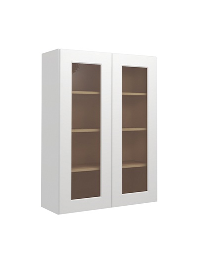 Shaker White W3042gd Glass Door Wall Closed