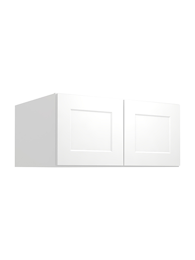 Shaker White W331524 Wall Refrigerator Cabinet Closed