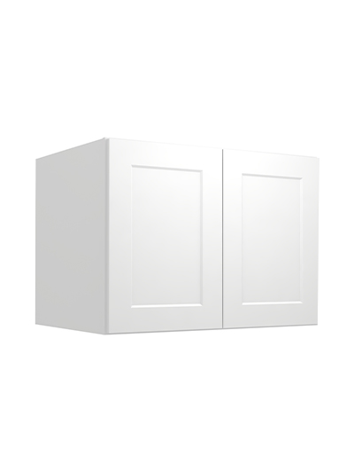 Shaker White W332424 Wall Refrigerator Cabinet Closed