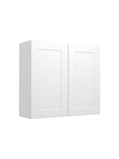 Shaker White W3330 Wall Cabinet Closed