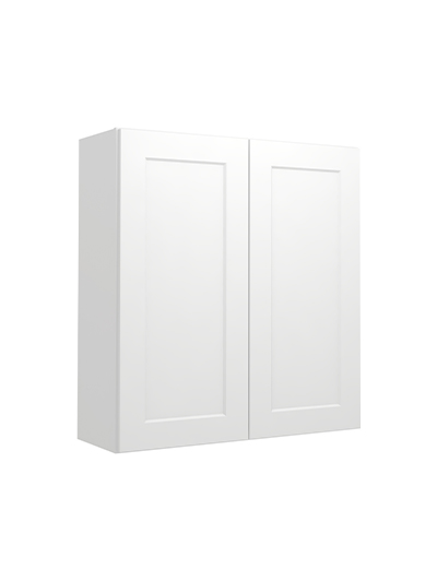 Shaker White W3336 Wall Cabinet Closed