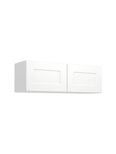 Shaker White W3612 Bridge Cabinet Closed