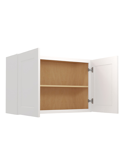 WS-W3624: Shaker White 36″ Bridge Cabinet 24″ High
