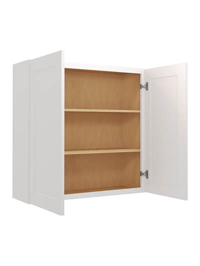 WS-W3636: Shaker White 36″ Double Door 36″ High Wall Cabinet