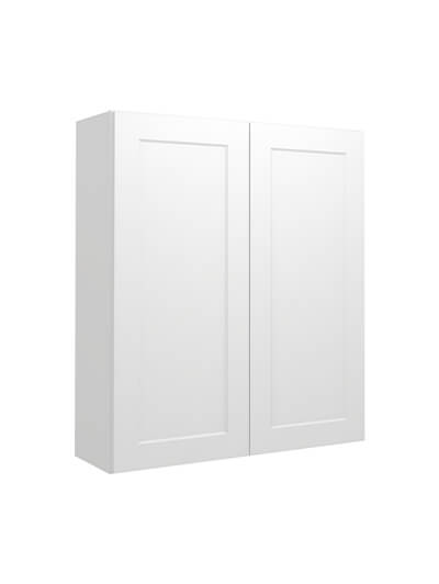 Shaker White W3642 Wall Cabinet Closed