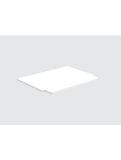 WS-WMSSHELF: Shaker White Wall Open Cabinet Microwave Shelf Insert