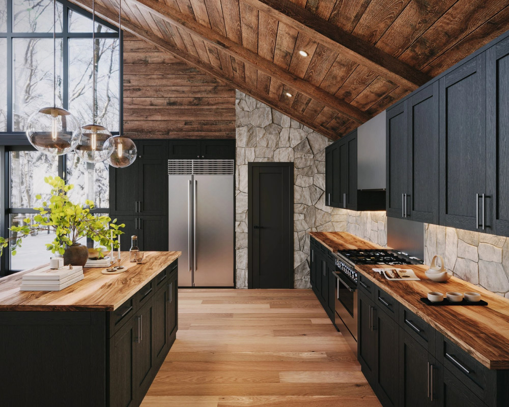 Blaze Black Shaker Kitchen | Kitchen Design Inspiration | Cabinetselect.com