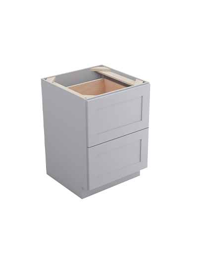 Lait Grey Shaker 2db24 Drawer Base Cabinet Closed