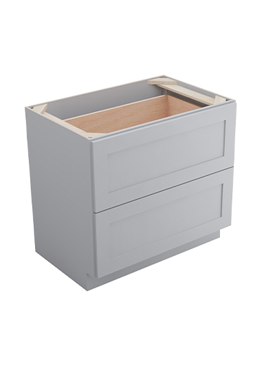 Lait Grey Shaker 2db36 Drawer Base Cabinet Closed