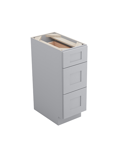 Lait Grey Shaker Db12 Triple Drawer Base Closed