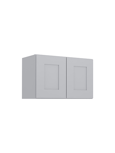 Lait Grey Shaker W2415b Bridge Wall Cabinet Closed