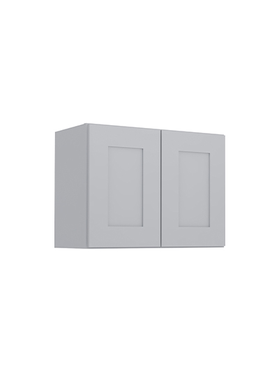 Lait Grey Shaker W2418b Bridge Wall Cabinet Closed