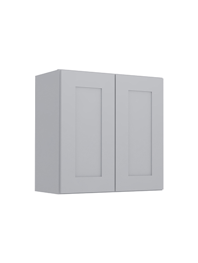 Lait Grey Shaker W2424b Bridge Wall Cabinet Closed