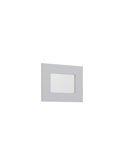 30 in. W x 12 in. H Glass Door – Lait Grey Shaker