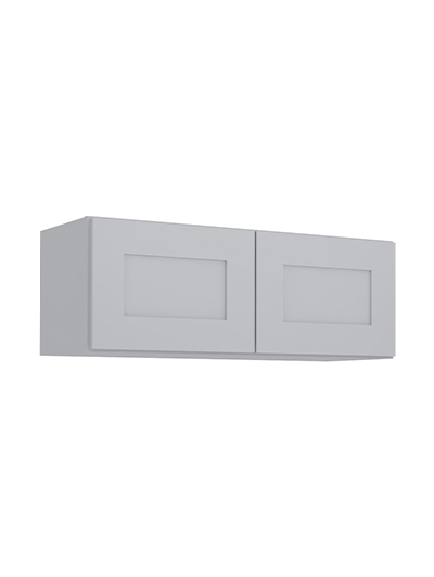 Lait Grey Shaker W3312b Bridge Wall Cabinet Closed
