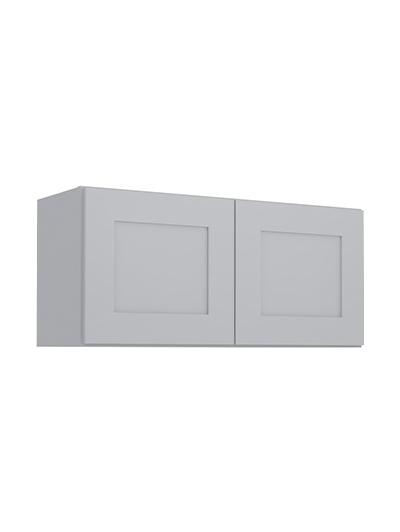 Lait Grey Shaker W3315b Bridge Wall Cabinet Closed