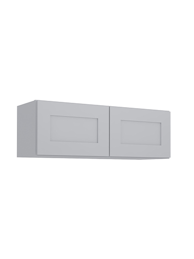 Lait Grey Shaker W3612b Bridge Wall Cabinet Closed