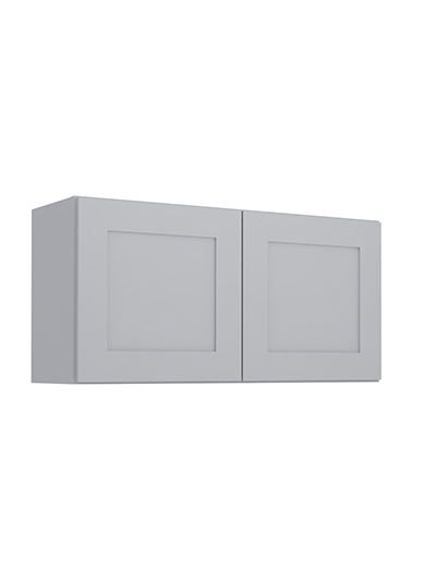 Lait Grey Shaker W3618b Bridge Wall Cabinet Closed