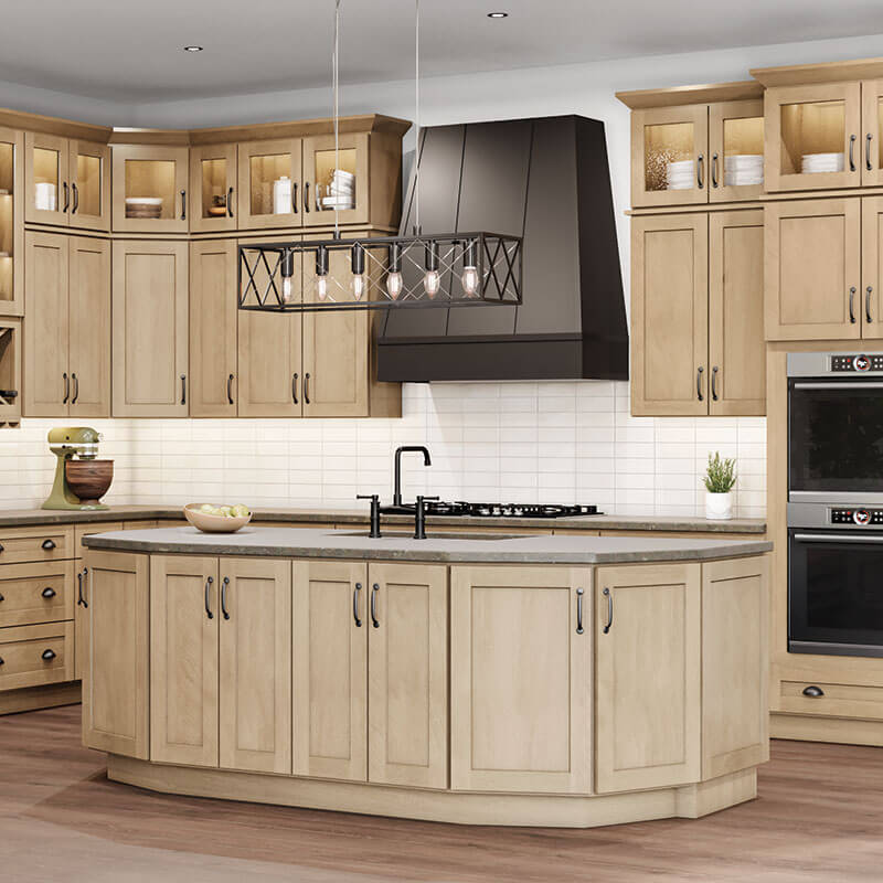 Shaker Honey Kitchen Cabinet Island | CabinetSelect