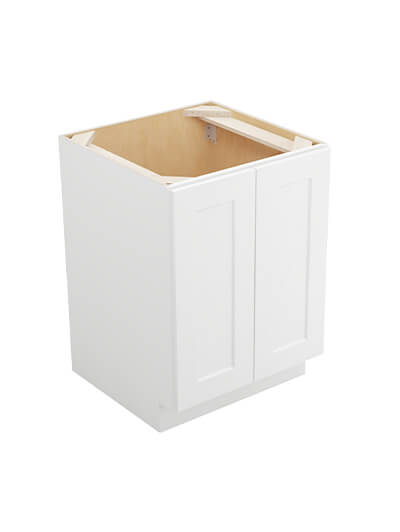 Shaker White B24fh Double Door Base Closednew