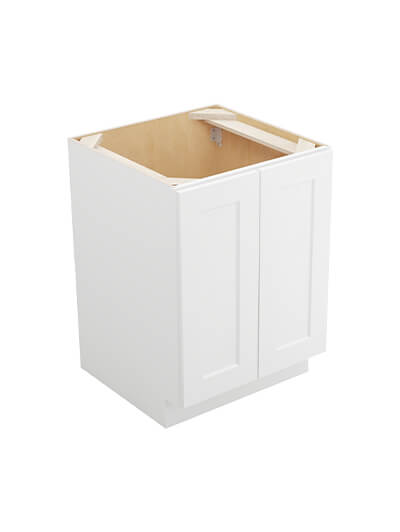 Shaker White B24fh1rs Double Full Height One Rolloutshelf Base Closednew