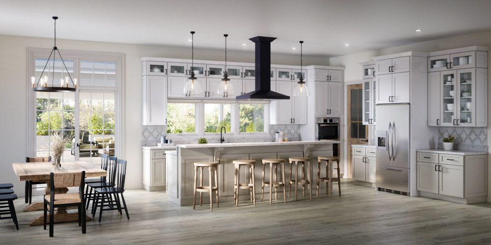 Shaker White Dove Cabinets | Kitchen Design Inspiration | Cabinetselect.com