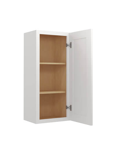 WS-W1536: Shaker White 15″ Single Door 36″ High Wall Cabinet