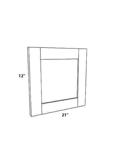 AA-W2112GD: Blaze Black Shaker 15″ Glass Door