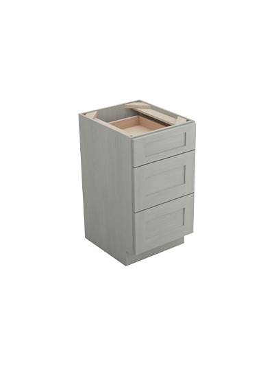 Nova Light Grey Shaker Svb1821 Triple Drawer Base Closed
