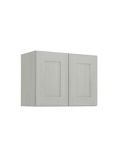 Nova Light Grey Shaker W2418b Double Door Bridge Wall Closed