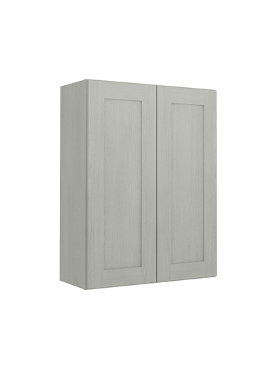 Nova Light Grey Shaker W2736b Double Door Wall Closed