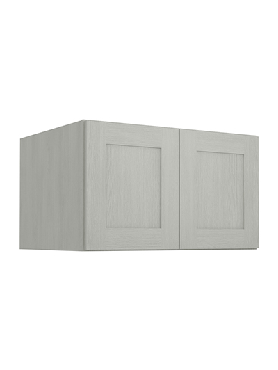 Nova Light Grey Shaker W301824b Refrigerator Wall Cabinet Closed