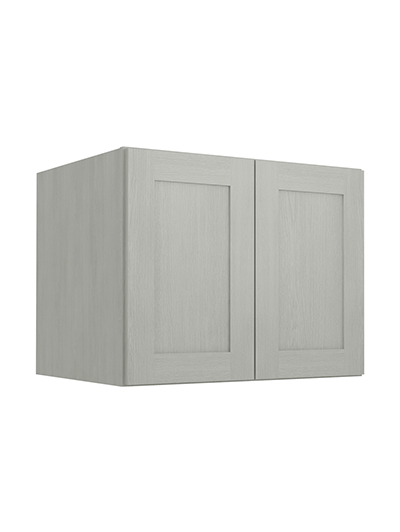 Nova Light Grey Shaker W302424b Refrigerator Wall Cabinet Closed