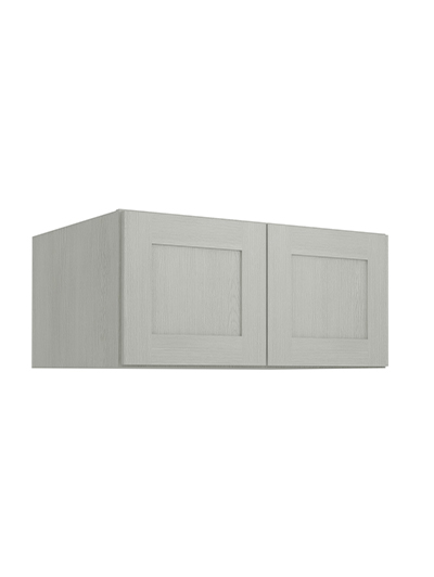 Nova Light Grey Shaker W331524b Refrigerator Wall Cabinet Closed