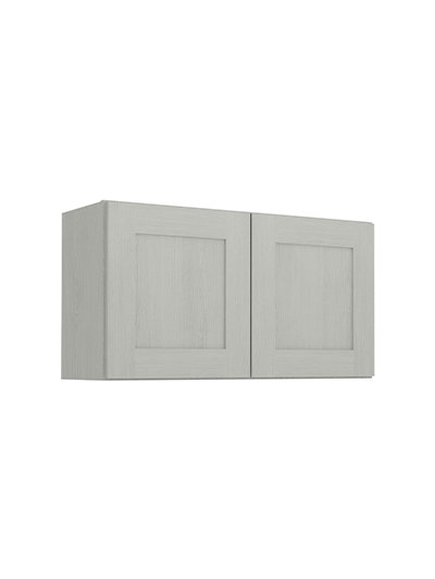 Nova Light Grey Shaker W3318b Double Door Bridge Wall Closed