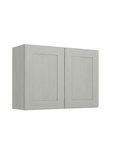 Nova Light Grey Shaker W3324b Double Door Bridge Wall Closed