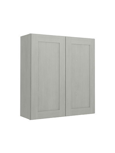Nova Light Grey Shaker W3336b Double Door Wall Closed
