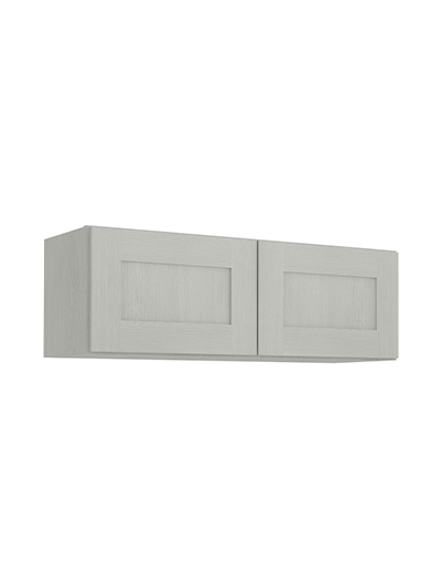 Nova Light Grey Shaker W3612b Double Door Bridge Wall Closed