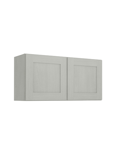 Nova Light Grey Shaker W3618b Double Door Bridge Wall Closed