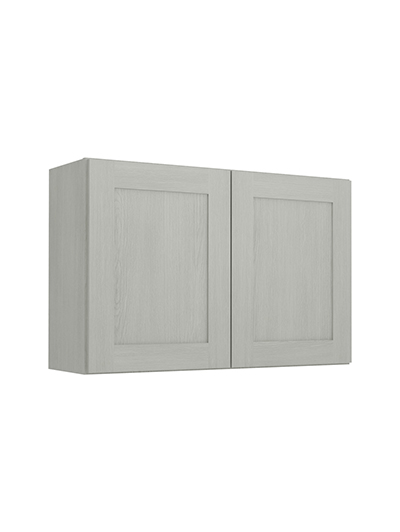Nova Light Grey Shaker W3624b Double Door Bridge Wall Closed