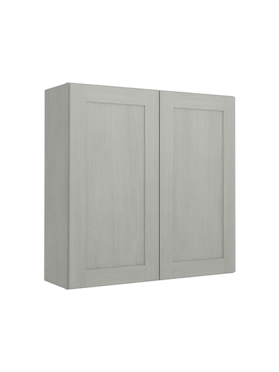 Nova Light Grey Shaker W3636b Double Door Wall Closed